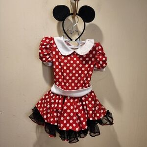 Weissman Red and White Polka Dot Kids Costume with Ears